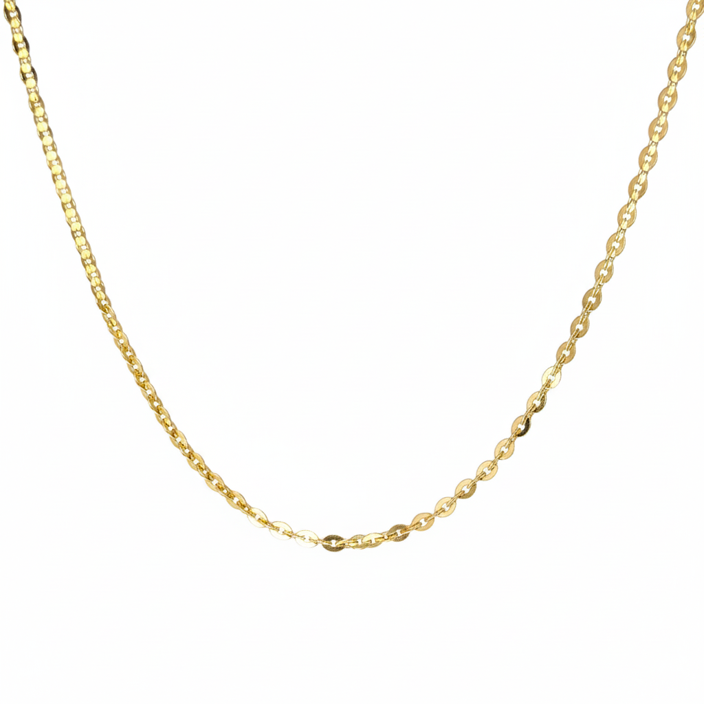Cadena Aros en Oro Laminado 18K - Mujer