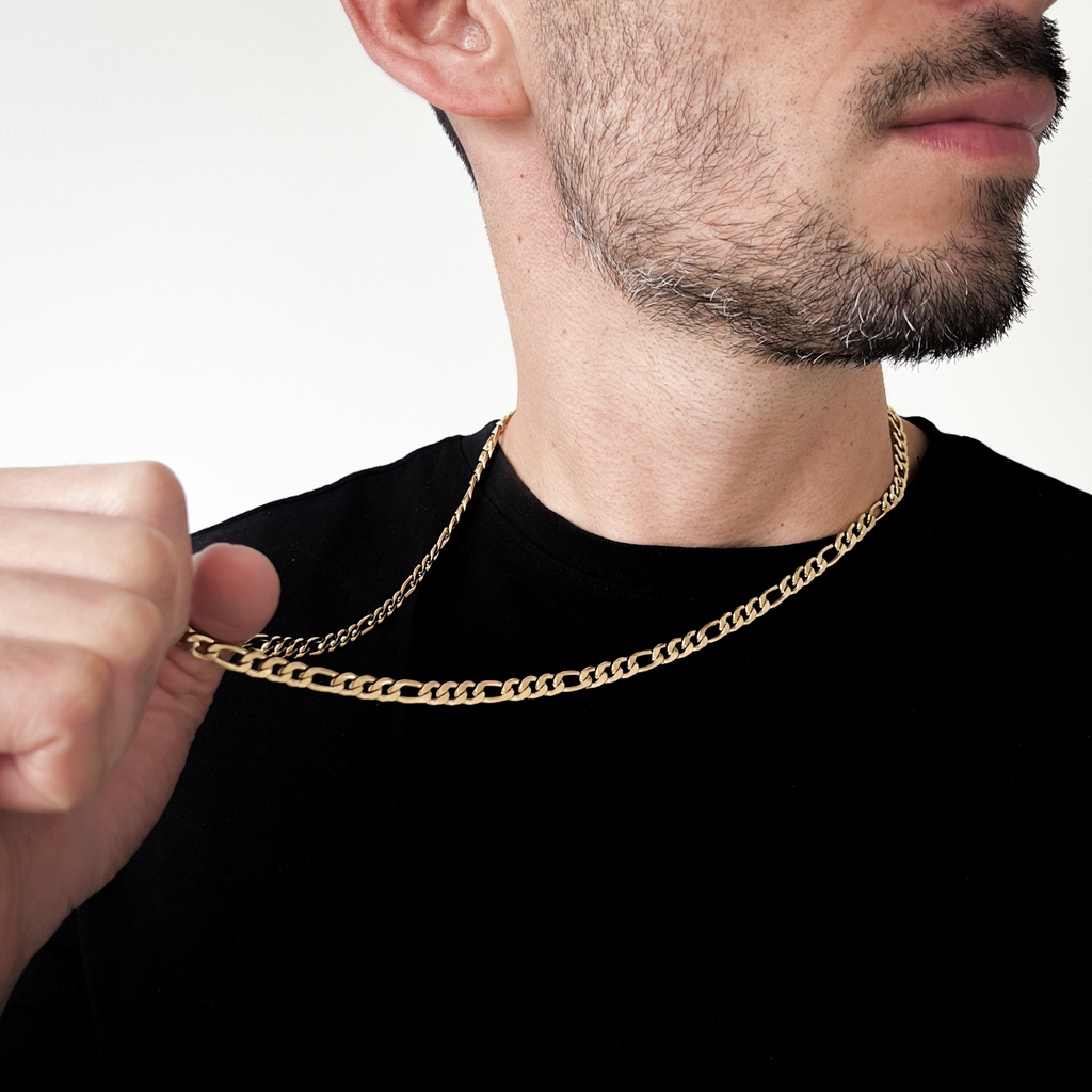 Cadena Cartier en Oro Laminado 18K - Hombre