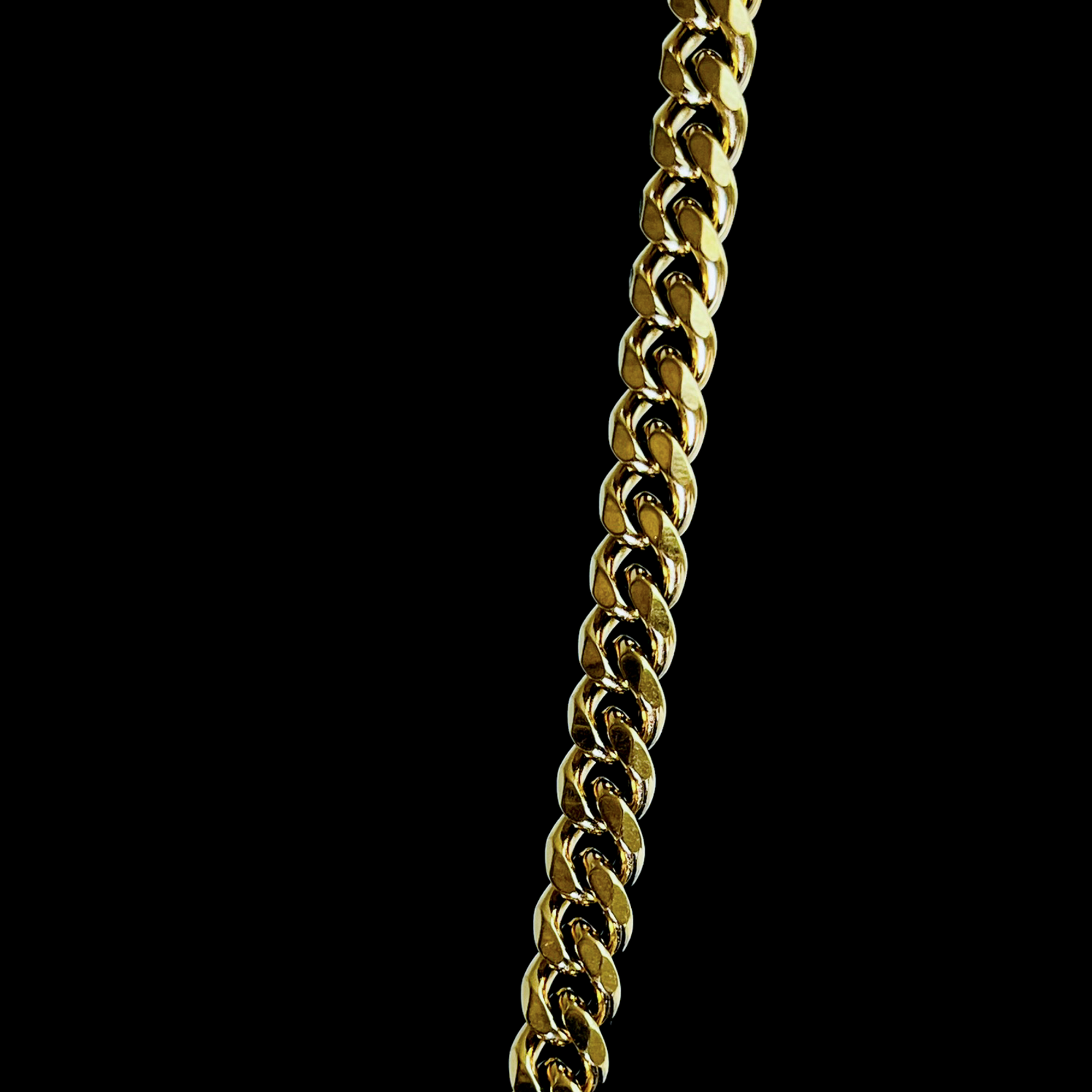 Cadena Cubana en Oro Laminado 18K - Hombre