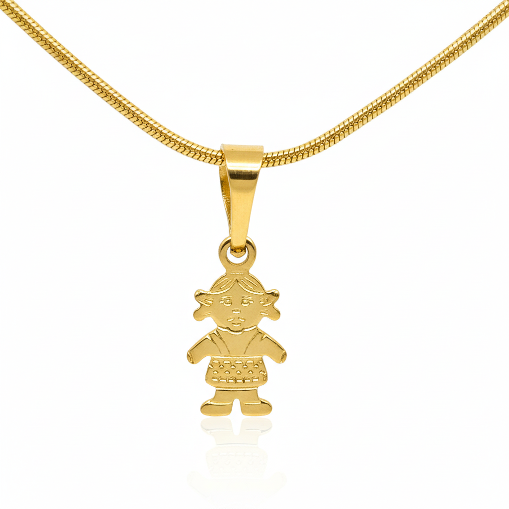 Combo Cadena Hilo + Dije en Oro Laminado 18K