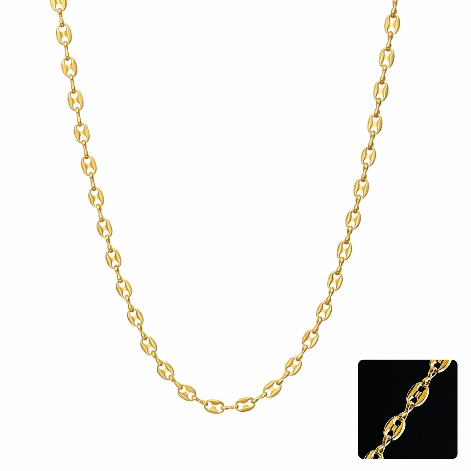 Cadena Gucci en Oro Laminado 18K - Hombre