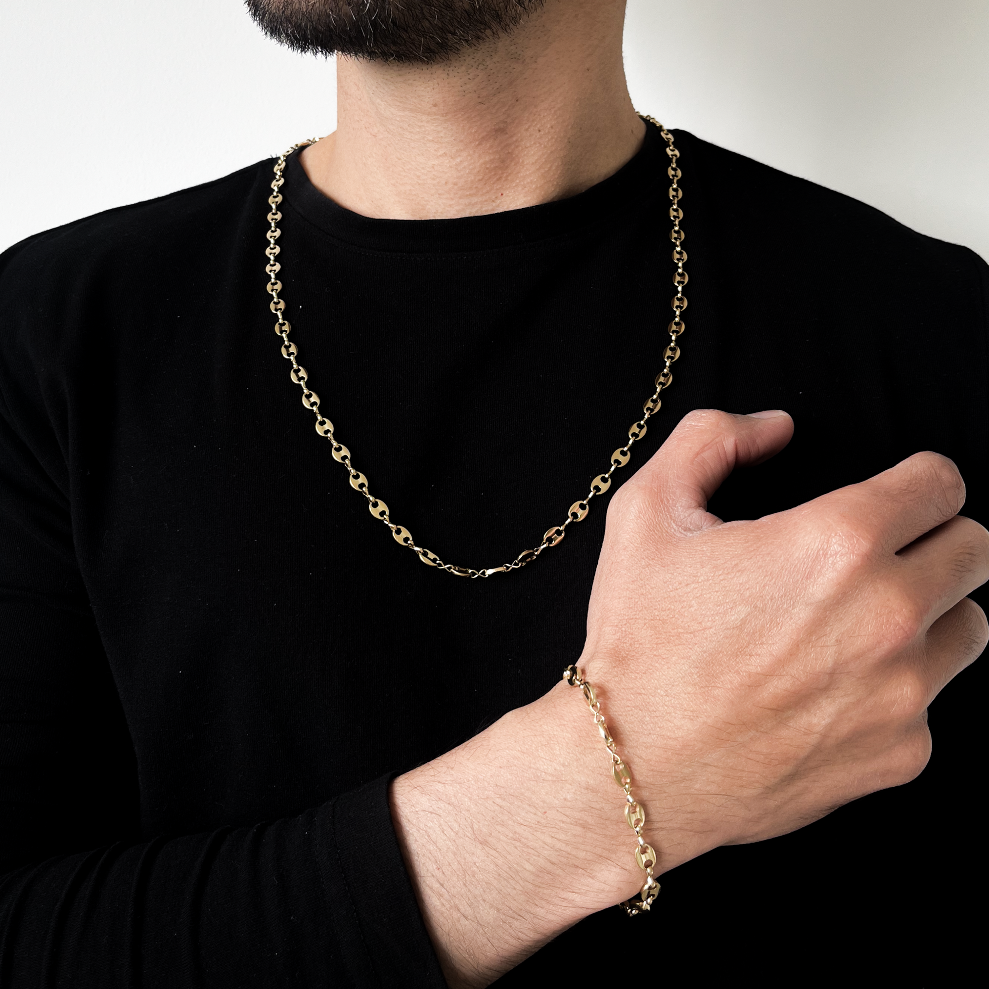 Combo Hombre Cadena + Pulsera Gucci