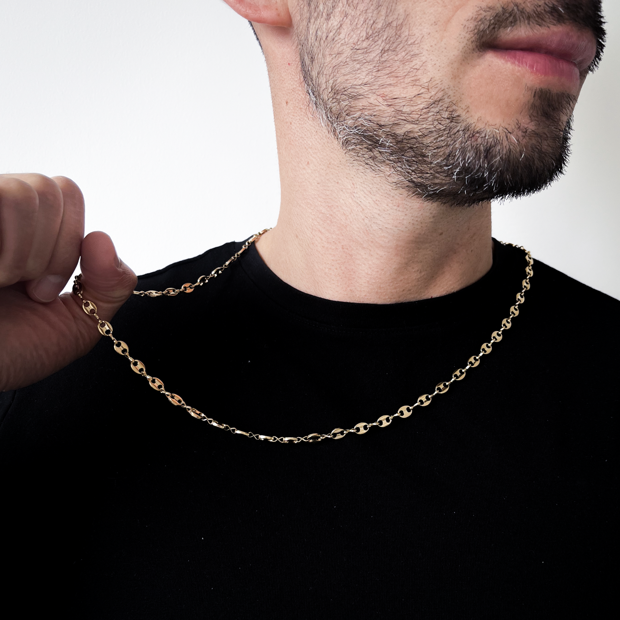 Cadena Gucci en Oro Laminado 18K - Hombre