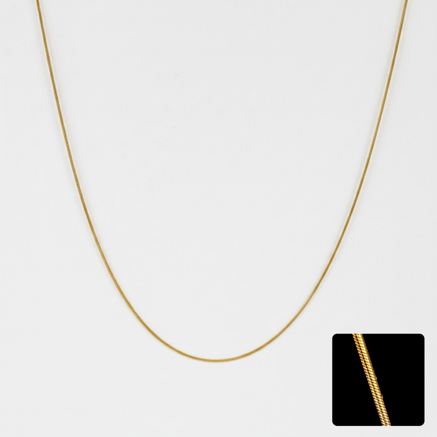 Cadena hilo en Oro Laminado 18K - Mujer