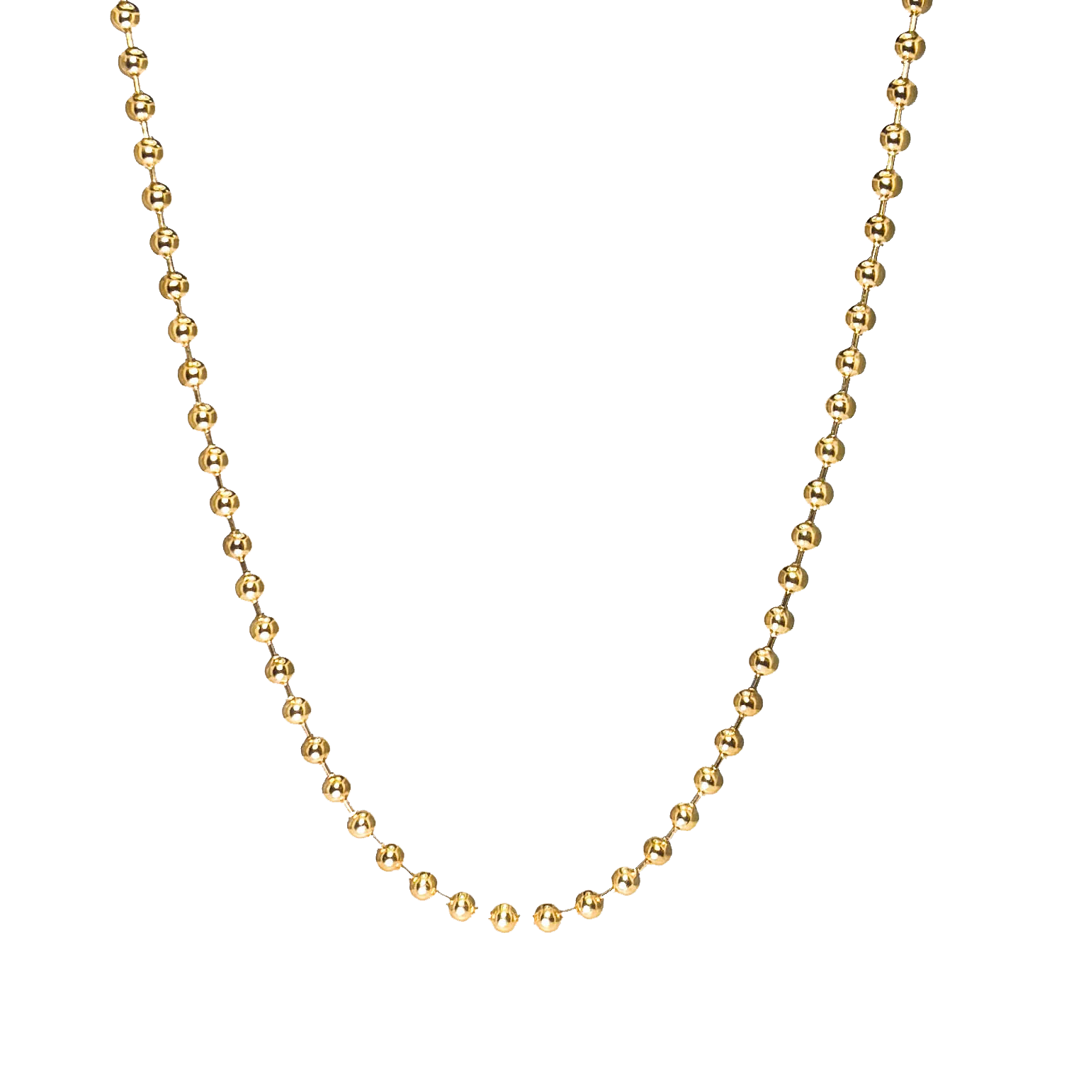 Cadena Militar en Oro Laminado 18K - Hombre